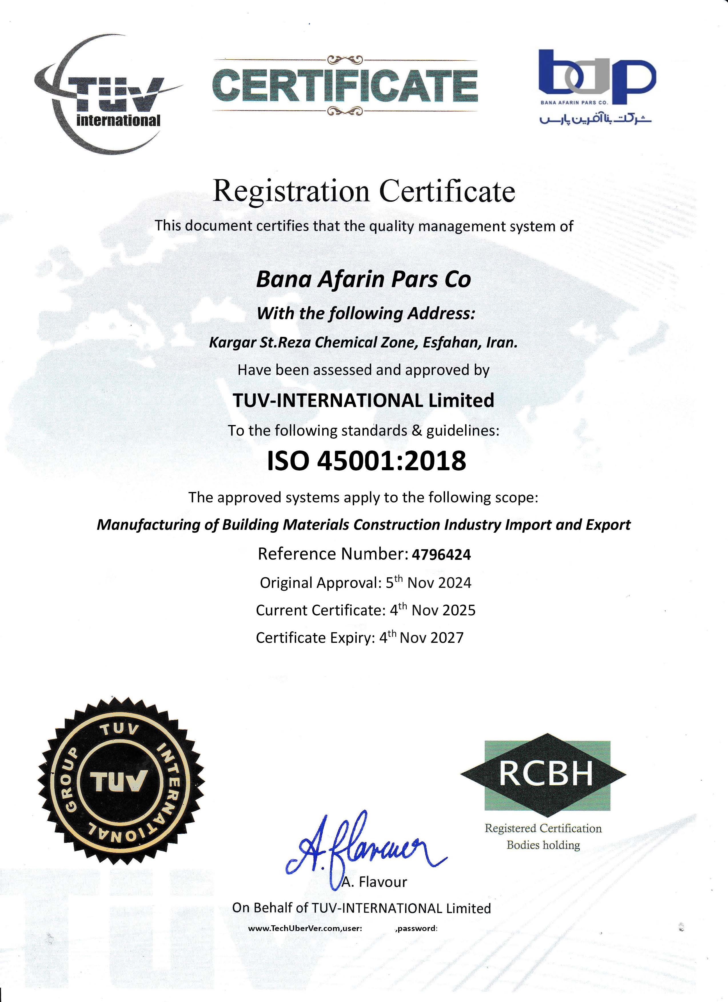 ISO 45001:2018